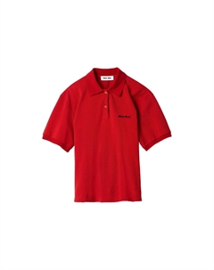 Рубашка поло женская, красный Miu miu