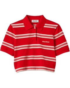 Рубашка поло женская красная Miu miu
