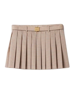 Юбка повседневная женская цвета известняка Miu miu