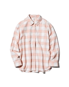 Рубашка женская, пастельно-розовый Uniqlo