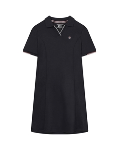 Платье с короткими рукавами женское темно-синее Fila
