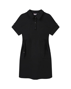 Платье с короткими рукавами женское, цвет черный как смоль Fila