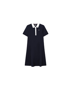 Платье с короткими рукавами женское темно-синее Fila