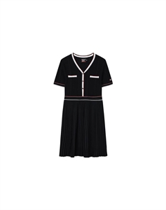 Платье с короткими рукавами женское темно-синее Fila