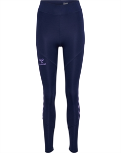 Леггинсы Hmlstaltic Hw Poly Tights Woman, цвет MARINE/PAISLEY PURPLE Hummel