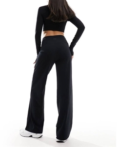 Черные мягкие широкие танцевальные брюки Studio Asos