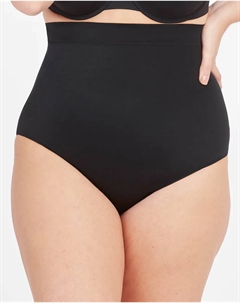 Бесшовные трусики, уменьшающие завышенную талию, черный Spanx