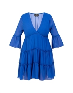 Платье Mini Mit Rüschen, цвет Königsblau Faina