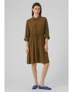 Классическая рубашка, темно-оливковый Vero moda