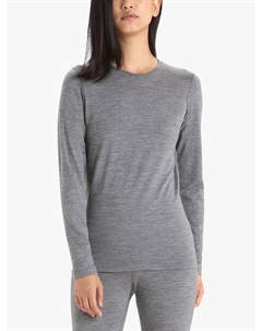 Женский термотоп 200 Oasis Base Layer Crewe, серый Icebreaker