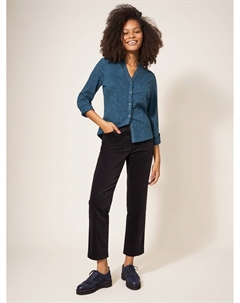 Бархатные брюки, чистый черный White stuff