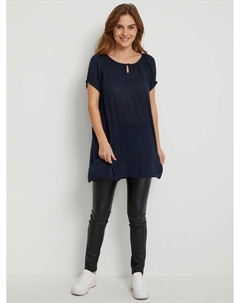 Янтарный топ-туника с короткими рукавами, полуночный морской пехотинец Kaffe