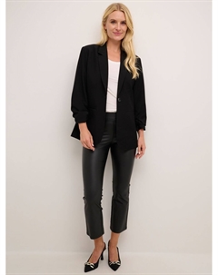 Блейзер Anni с рукавами 3/4 и лацканами с вырезом, черный Kaffe