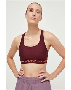 Спортивный бюстгальтер с перекрестной спинкой, бордовый Under armour