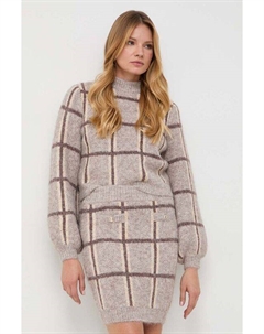 Свитер из смесовой шерсти, коричневый Guess