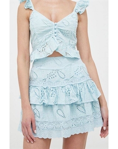 Угадай хлопковую юбку, синий Guess