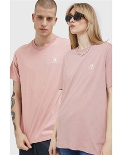 Хлопковая футболка, розовый Converse