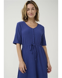 Трикотажное платье ANNA V-NECK SHORT SLEEVES, синий Kaffe