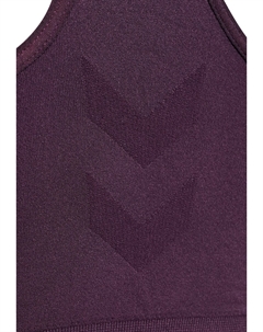 Спортивный бюстгальтер средней поддержки SEAMLESS, темно-фиолетовый Hummel