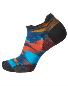 Носки Run Targeted Cushion Brushed Print Short, синий Smartwool