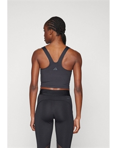 Спортивные бюстгальтеры со средней поддержкой ALL ME MEDIUM SUPPORT LONG LINE BRA TANK, черный Adidas