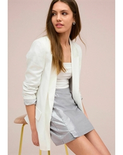 Мини-юбка, серебристого цвета Next