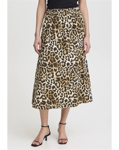 Юбка А-силуэта XTAIANA, коричневый Ichi