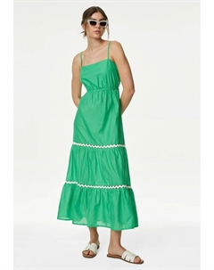 Повседневное платье PURE COTTON BEACH, цвет Medium Green Marks & spencer