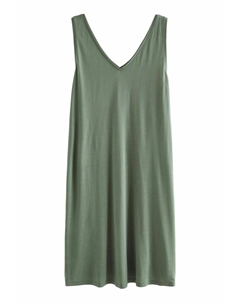 Легкое платье SLOUCH MIDI AND SLEEVELESS V-NECK REGULAR FIT, зеленый Next