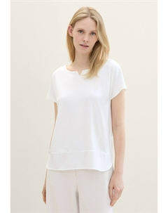 Базовая футболка, кремовый Tom tailor