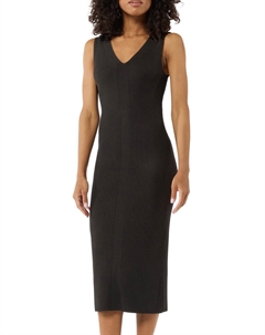 Платье-футляр MIT V AUSSCHNITT, черный Comma,