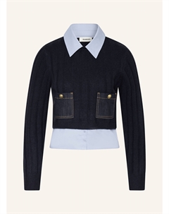 Свитер из смеси материалов, синий Sandro