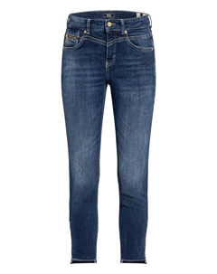 Джинсы 7/8 богатый слим шик, синий Mac