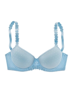 Бюстгальтер-балконет, светло-синий Lascana