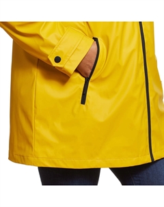 Дождевик с капюшоном и капюшоном больших размеров , желтый Weathercast