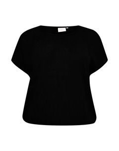 Блузка с коротким рукавом Blouse Ami Stanley, черный Kaffe curve