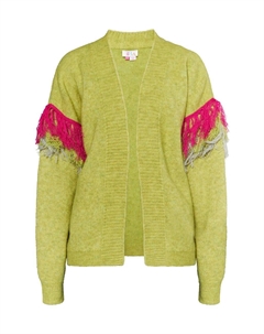 Вязаный кардиган Knit Cardigan Hoona, лаймовый Izia