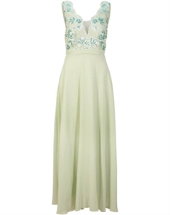 Шифоновое платье с вышивкой пайетками, зеленый Bpc selection