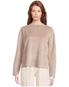 Пуловер Reversible Plush Raw Edge Pullover, цвет Toffee Eberjey