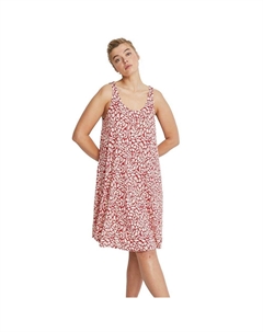 Женское платье-майка больших размеров с перекрещенной спиной, цвет Ruby Red Print Ellos