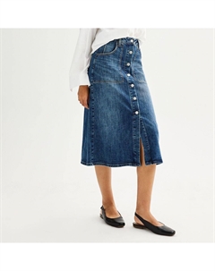 Женская джинсовая юбка трапециевидного силуэта, цвет Medium Tint Sonoma goods for life