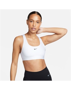 Женский спортивный бюстгальтер Swoosh Light Support, белый Nike