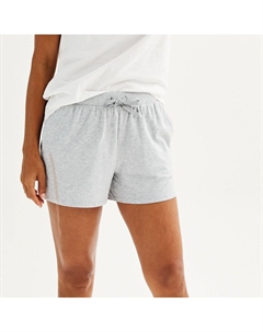 Женские пижамные шорты из хлопка и модала, цвет Medium Cumulus Heather Sonoma goods for life