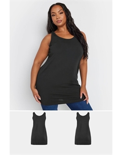 Удлиненные жилеты, 2 шт, черный Yours curve