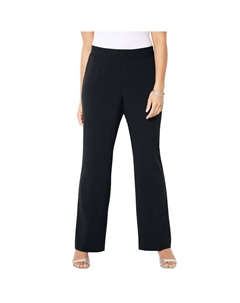 Женские брюки правильного кроя больших размеров (умеренно пышные), черный Catherine's