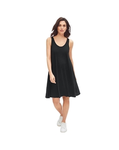 Женское платье-майка больших размеров с перекрещенной спиной, черный Ellos