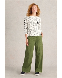 Топ полуторалетка из 100% хлопка, белый White stuff