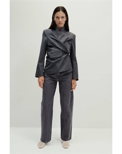 Мешковатые высокие джинсы, серый H&m