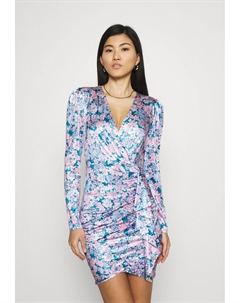 Платье из джерси угольно-синего цвета Guess