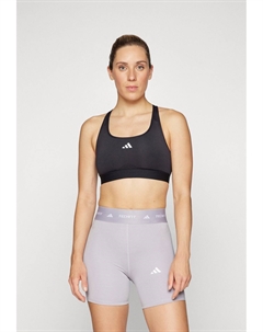 Спортивный бюстгальтер средней поддержки POWERREACT BRA, черный Adidas